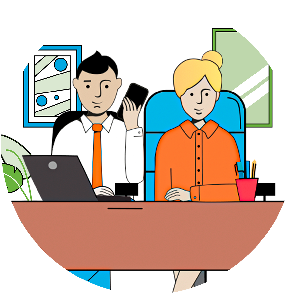 Productores, organizadores, brokers y bancos